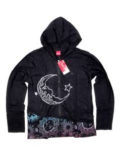 Modelo: Negro Sudaderas - Sudadera ligera de algodón SUEV25 - Modelo Negro