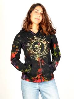 Sudadera Tie Dye con Sol Étnico,  para comprar al por mayor o detalle  en la categoría de Ropa Hippie Bohemia de Mujer | ZAS. [SUEV28]