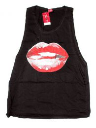Modelo: Negro Camiseta de tirantes algodón Mod Negro