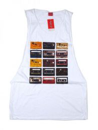 Modelo: Blanco camiseta tirantes cassettes Mod Blanco