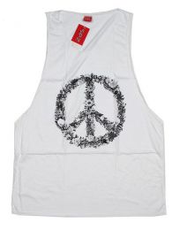 Modelo: Blanco Camiseta de tirantes algodón Mod Blanco
