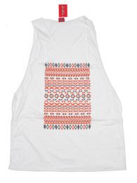 Modelo: Blanco Camiseta de tirantes algodón Mod Blanco