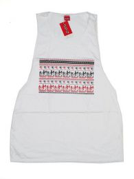 Modelo: Blanco Camiseta de tirantes algodón Mod Blanco