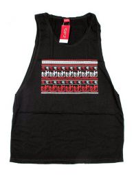Modelo: Negro Camiseta de tirantes algodón Mod Negro