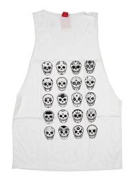 Modelo: Blanco Camiseta de tirantes algodón Mod Blanco