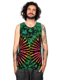 ZAS robapinzas.com | Camiseta  tirantes 100% algodón teñida con la técnica de tye dye (teñido con nudos) de calidad los colores son sólidos y duraderos. La técnica de teñido Tie Dye es totalmente manual técniamente no hay dos prendas exactamente igulaes por lo que los patrones y colores son aproximados.