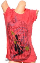 Camiseta chica enjaulada , fina, desgarrada, para comprar al por mayor o detalle  en la categoría de Outlet Hippie Artesanal  | ZAS.[TMP01]