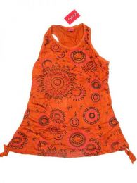 Modelo: Naranja Top blusa de algodón Mod Naranja
