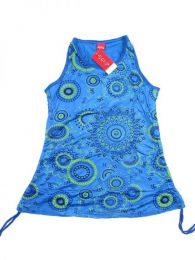 Modelo: Azul Top blusa de algodón Mod Azul