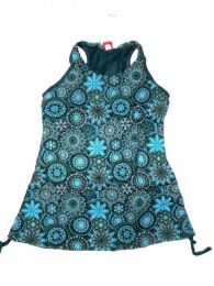 Modelo: Azul Top blusa de algodón Mod Azul
