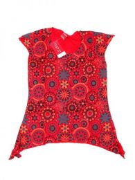 Modelo: Rojo Top blusa de algodón Mod Rojo