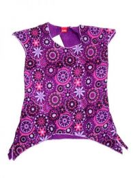 Modelo: Morado Top blusa de algodón Mod Morado