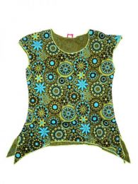 Modelo: Verde Top blusa de algodón Mod Verde