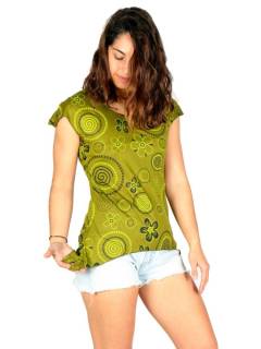 Top Blusa rayón estampado mandalas,  para comprar al por mayor o detalle  en la categoría de Ropa Hippie Bohemia de Mujer | ZAS. [TOEV09]