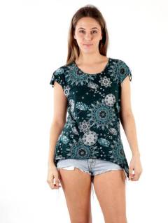 Top Blusa rayón estampado mandalas TOEV09 para comprar al por mayor o detalle  en la categoría de Ropa Hippie de Mujer | ZAS.