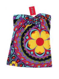 Modelo: Morado top viscosa estampado flores Mod Morado