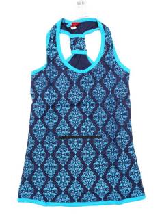Modelo: Azul Camisetas - Blusas - Tops - Top hippie estampado TOHC11 - Modelo Azul