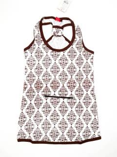 Modelo: Blanco Camisetas - Blusas - Tops - Top hippie estampado TOHC11 - Modelo Blanco