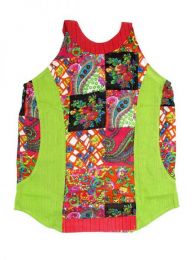 Modelo: Verde Top y Blusas Hippie Boho Ethnic - Top hippie patch estampado TOHC20 - Modelo Verde