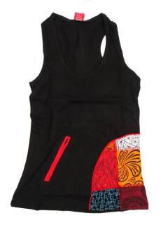 Modelo: Negro Camisetas - Blusas - Tops - Top de algodón con TOHC25 - Modelo Negro
