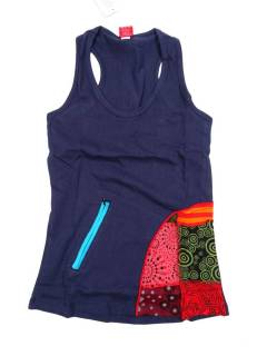 Modelo: Azul Camisetas - Blusas - Tops - Top de algodón con TOHC25 - Modelo Azul