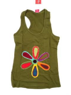Modelo: Verde Camisetas - Blusas - Tops - Top hippie algodón TOHC27 - Modelo Verde