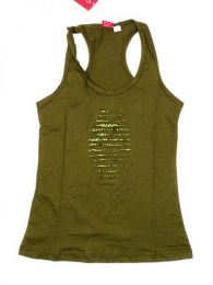 Modelo: Verde Top hippie algodón Mod Verde