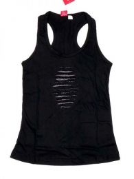 Modelo: Negro Top hippie algodón Mod Negro