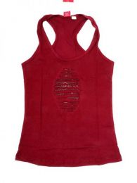 Modelo: Rojo Top hippie algodón Mod Rojo