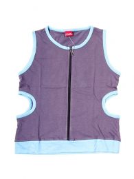 Modelo: Gris Outlet Ropa Hippie - Top abierto a los lados con TOHC30 - Modelo Gris