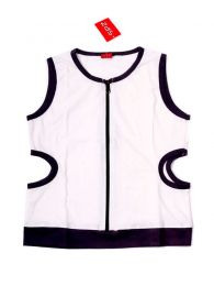 Modelo: Blanco Outlet Ropa Hippie - Top abierto a los lados con TOHC30 - Modelo Blanco