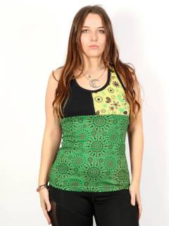 Top hippie patch tirantes [TOHC31]. Camisetas - Blusas - Tops para comprar al por mayor o detalle  en la categoría de Ropa Hippie de Mujer Artesanal | ZAS.