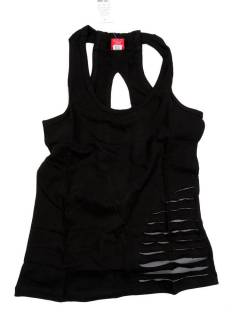 Modelo: Negro Camisetas - Blusas - Tops - Top hippie algodón TOHC32 - Modelo Negro