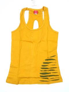 Tops y Blusas - Este Top Hippie fusiona diseño TOHC32 - Modelo Amarillo