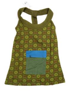 Modelo: Verde Tops y Blusas - Top hippie algodón TOHC33 - Modelo Verde
