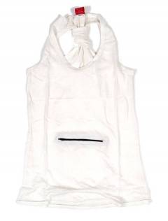 Modelo: Blanco Outlet Ropa Hippie - Top hippie básico, TOHC34 - Modelo Blanco