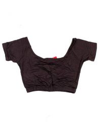 Modelo: Gris Mini top blusa de manga Mod Gris