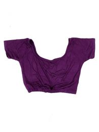 Modelo: Morado Mini top blusa de manga Mod Morado