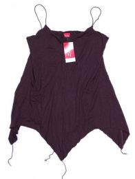 Modelo: Marrón top blusa amplia expandex Mod Marrón
