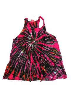 Modelo: Fucsia Tops y Blusas - Top hippie Teñido Tie TOJU02 - Modelo Fucsia