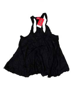 Modelo: Negro Camisetas y Tops Hippies - Top Liso de tirantes Talla TOJU02P - Modelo Negro