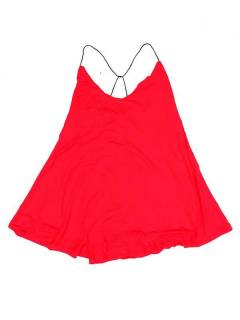 Modelo: Rojo Camisetas y Tops Hippies - top blusa amplia recta expandex TOJU07P - Modelo Rojo