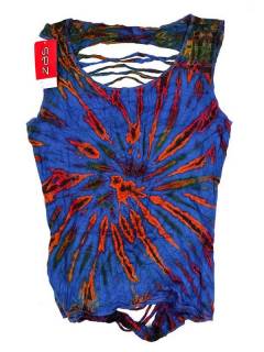 Modelo: Morado Camisetas y Tops Hippies - top expandex poliester rasgado TOJU08 - Modelo Morado