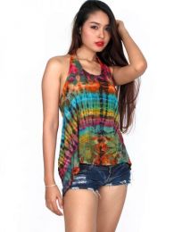 ZAS robapinzas.com | Top expandex poliester Tie Dye espalda abierta tirante al cuello. talla única (M/L). La técnica de teñido Tie Dye es totalmente manual técniamente no hay dos prendas exactamente igulaes por lo que los patrones y colores son aproximados.