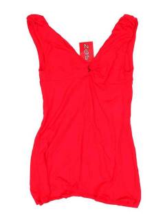 Modello: rosso T-shirt e top hippy - Top in poliestere Expadex TOJU12P - Modello rosso