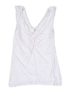 Modelo: Blanco Outlet Ropa Hippie - Top expandex poliester espalda TOJU12P - Modelo Blanco