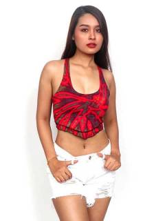 Detalle no seleccionable para compra Camisetas y Tops Hippies - Mini Top hippie , teñida TOJU14.
