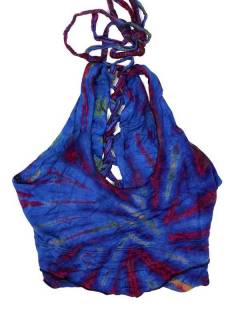 Modelo: Morado Camisetas y Tops Hippies - Mini Top hippie , teñida TOJU14 - Modelo Morado