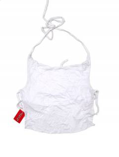 Modelo: Blanco Camisetas Blusas y Tops - Mini Top hippie con espalda TOJU16P - Modelo Blanco