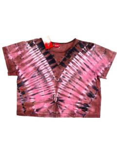 Modelo: Rosa Tops y Blusas - Top blusa de manga corta Teñido TOJU20 - Modelo Rosa